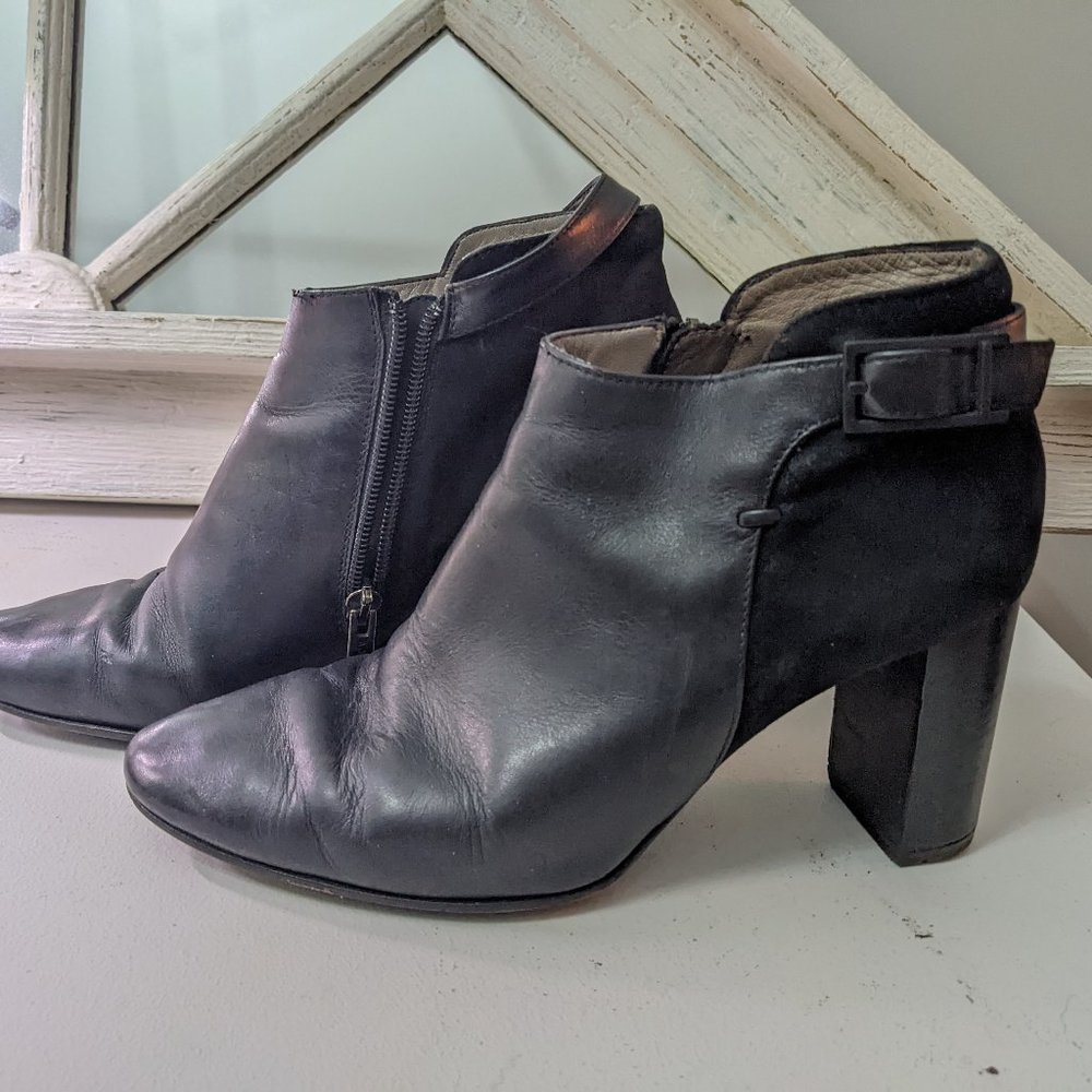 Black Aquatalia ankle boots